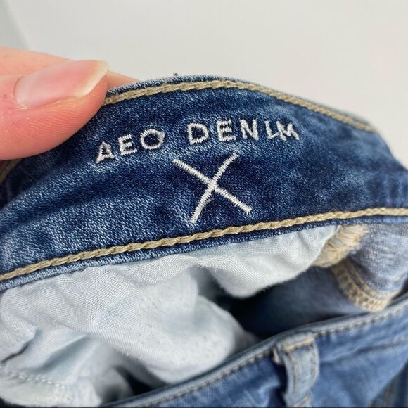 American Eagle Super Stretch High Waist Jegging Size 4‎ Distressed and destroyed - Picture 6 of 8